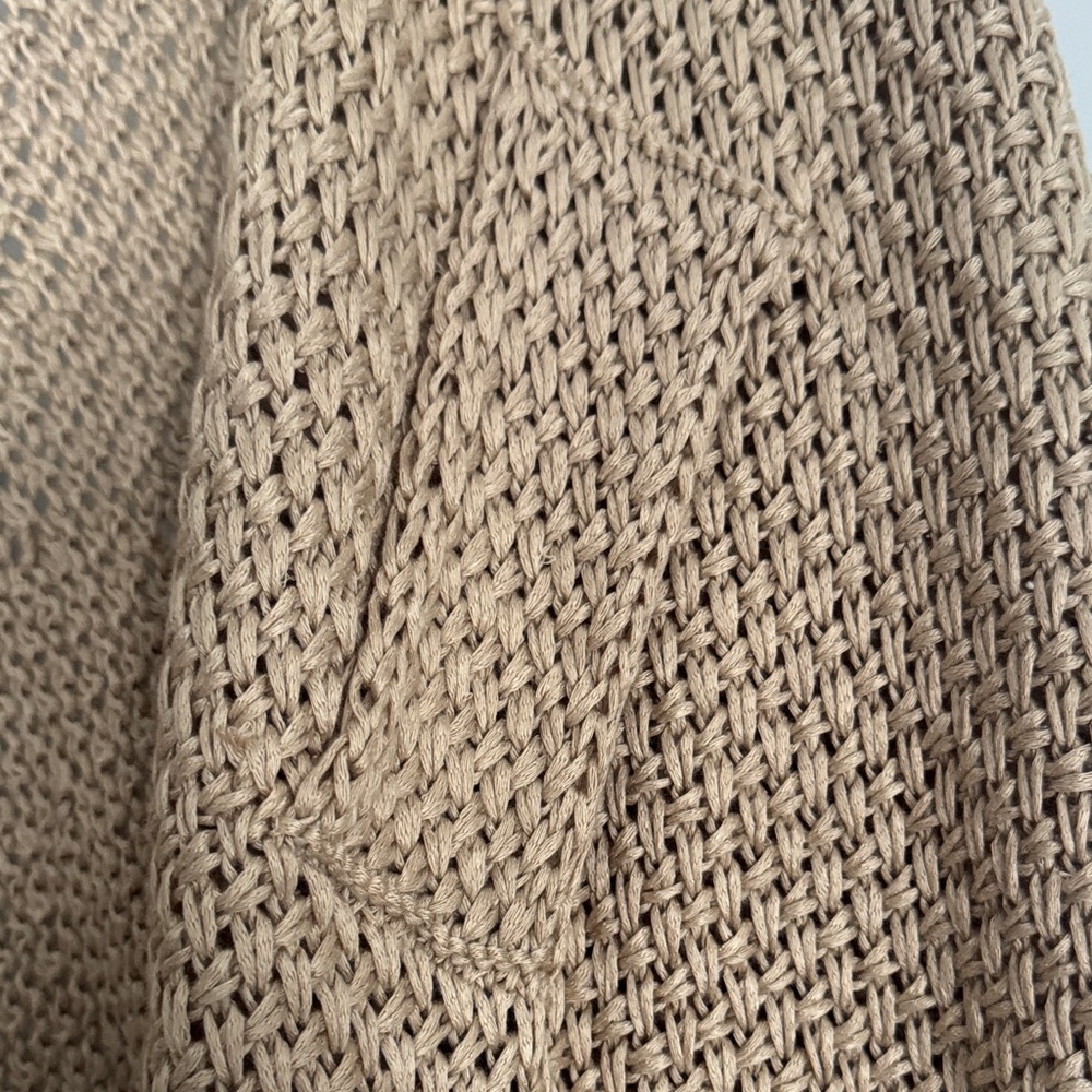 Chico's Brown Open-Front Knit Wrap - Picture 6 of 6
